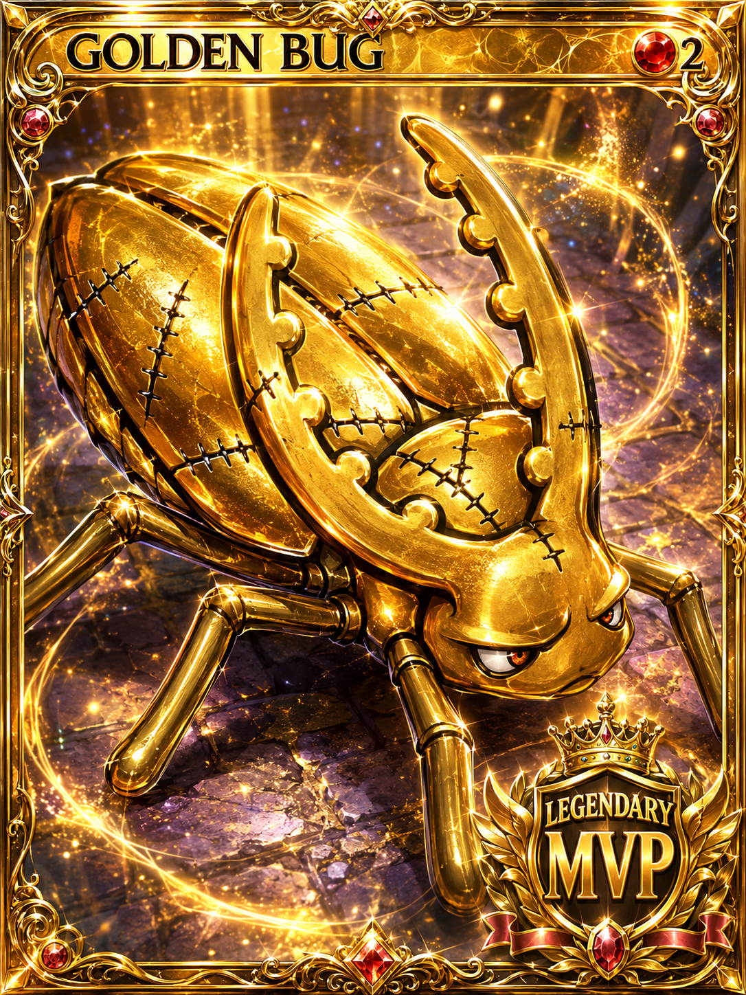 Golden Bug Legendary Card